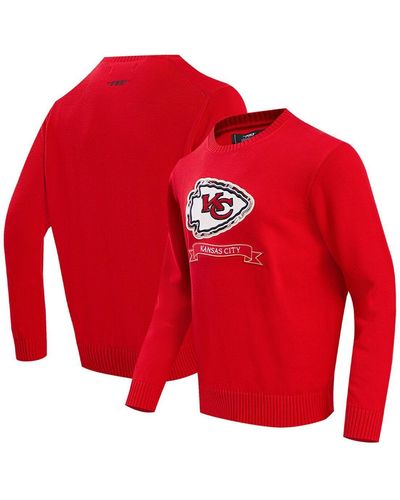 Pro Standard Kansas City Chiefs Prep Knit Sweater - Red