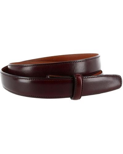Trafalgar Cortina Leather 25mm Compression Belt Strap - Brown