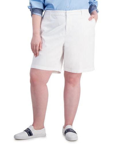 Tommy Hilfiger Plus Size Hollywood Bermuda Shorts - Blue