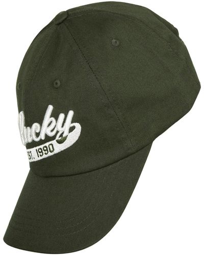 Lucky Brand Lucky 1990 Embroidered Dad Hat - Green