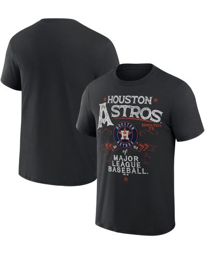 Fanatics Darius Rucker Collection By Houston Astros Beach Splatter T-shirt - Black
