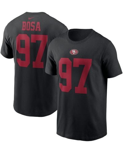 Nike Nick Bosa San Francisco 49ers Player Name And Number T-shirt - Black