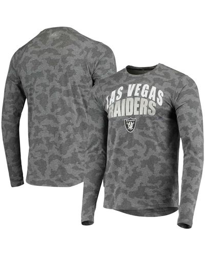 MSX by Michael Strahan Las Vegas Raiders Camo Performance Long Sleeve T-shirt - Gray