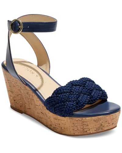 Jack Rogers Dumont Woven Rope Wedges - Blue