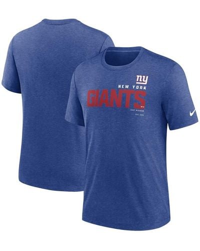Nike New York Giants Team Tri-blend T-shirt - Blue