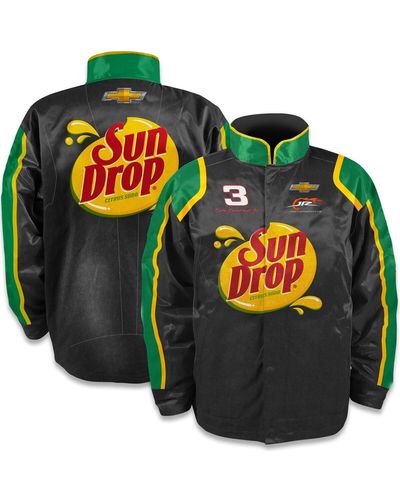 JR Motorsports Official Team Apparel Dale Earnhardt Jr. Sun Drop Nylon Uniform Full-snap Jacket - Black