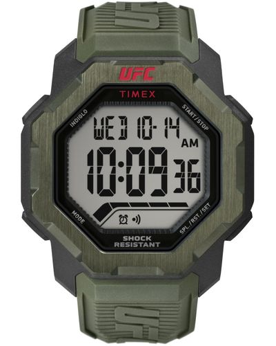 Timex Ufc Knockout Digital Polyurethane Watch - Gray