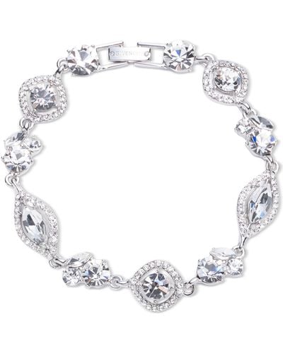 Givenchy Mixed Crystal Cluster & Orbital Flex Bracelet - Metallic