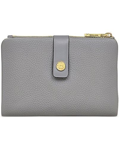Radley Leather Medium Bifold Wallet - Gray