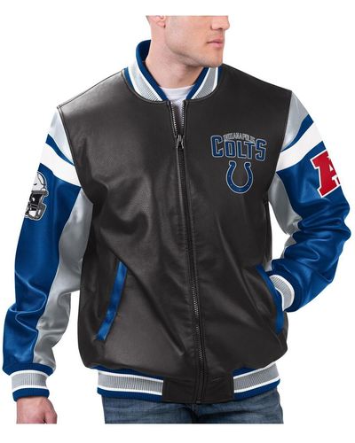 G-III 4Her by Carl Banks Indianapolis Colts Full-zip Varsity Jacket - Blue