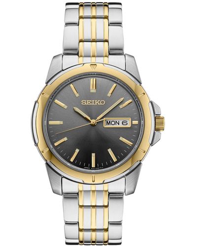 Seiko Essentials Two-tone Stainless Steel Bracelet Watch 39mm - Metallic