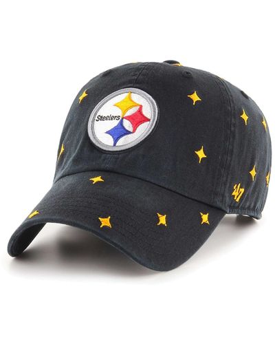 '47 And Pittsburgh Steelers Confetti Clean Up Adjustable Hat - Blue