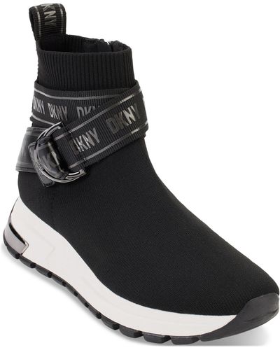 dkny ravyn zipper flatform sneakers