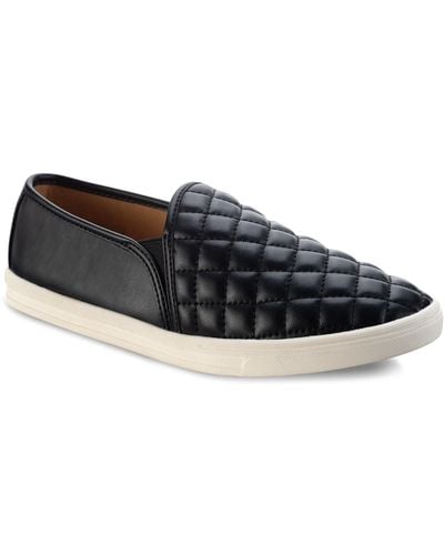 Sun & Stone Sun + Stone Mariam Quilted Slip On Sneakers - Black
