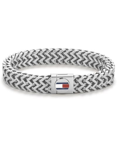 Tommy Hilfiger Braided Stainless Steel Bracelet - Metallic