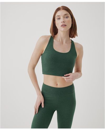 Pact On The Go-to Crop Tank - Green
