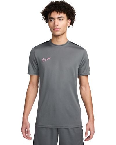 Nike Academy Dri-fit Short Sleeve Soccer T-shirt - Gray