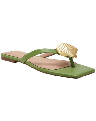 Katy Perry Camie Shell Slip-on Sandals - Green