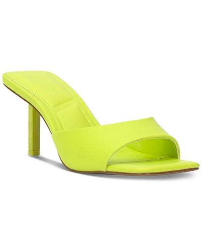 INC International Concepts Dalea Slide Dress Sandals - Yellow