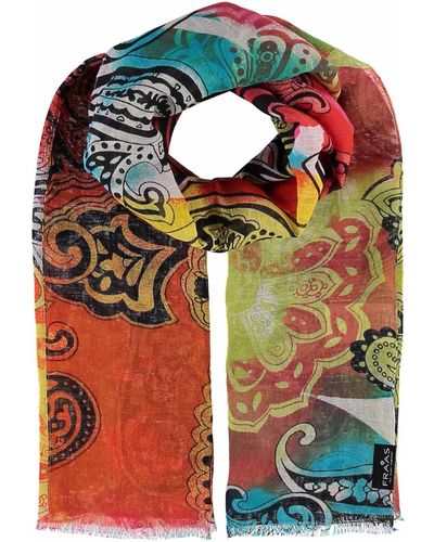Fraas Mystical Paisley Scarf - Red