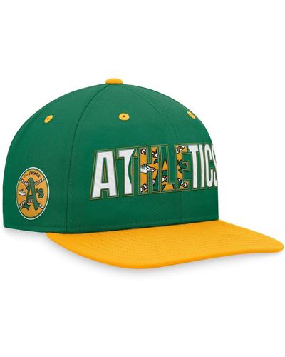 Nike Oakland Athletics Cooperstown Collection Pro Snapback Hat - Green