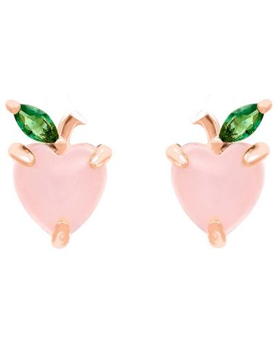 Girls Crew Peach Stud Earrings - Pink