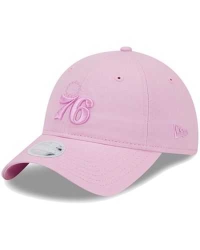KTZ Philadelphia 76ers Colorpack Tonal 9twenty Adjustable Hat - Pink
