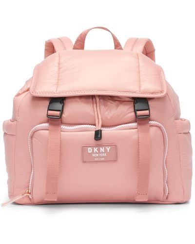 DKNY Underground Draw String Backpack - Pink