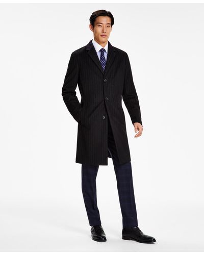 Tommy Hilfiger Modern-fit Overcoat - Black