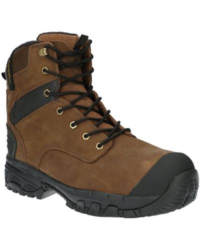 Refrigiwear Iron-tuff Hiker Leather Waterproof Insulated Work Boots - Brown