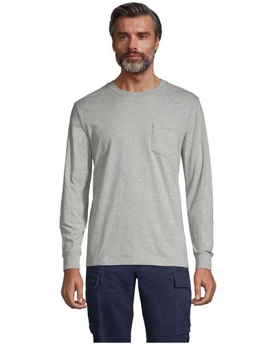 Gray Lands' End T-shirts for Men | Lyst