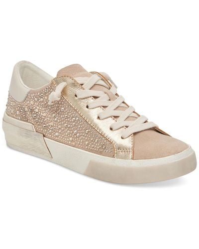 Dolce Vita Zina Lace Up Sneakers - Natural