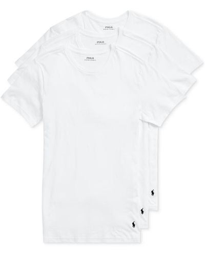 Polo Ralph Lauren Slim Fit Crewneck Undershirt - White