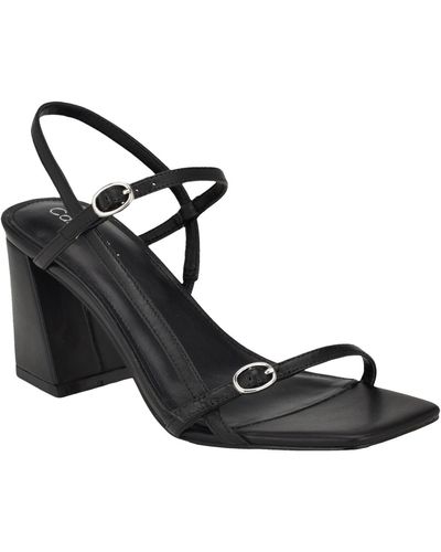 Calvin Klein Linella Block Heel Dress Sandals - Black