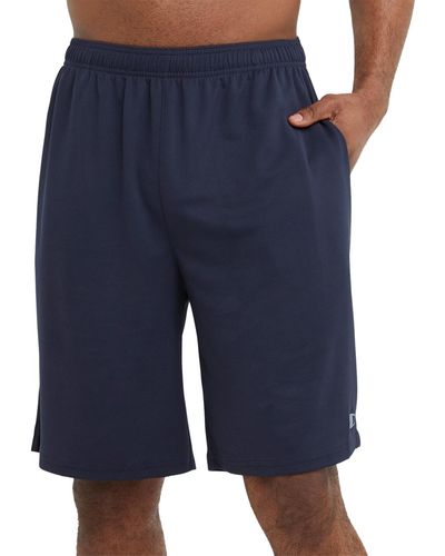 Champion Big & Tall Double Dry Standard-fit 10" Sport Shorts - Blue
