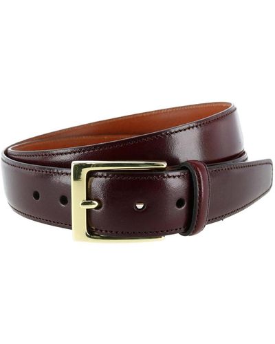 Trafalgar Classic 30mm Cortina Leather Belt - Brown