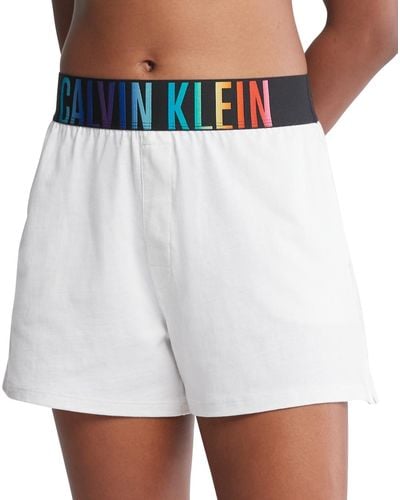 Calvin Klein Intense Power Pride Lounge Short Qs7194 - White