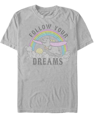 Fifth Sun Dreaming Dumbo Short Sleeve T-shirt - Metallic