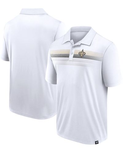 Fanatics Branded White New Orleans Saints Victory For Us Interlock Polo