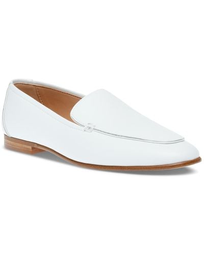 Steve Madden Fitz Soft Tailored Loafer Flats - White