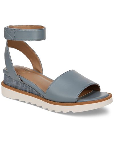 Giani Bernini Constancia Ankle-strap Wedge Sandals - Blue