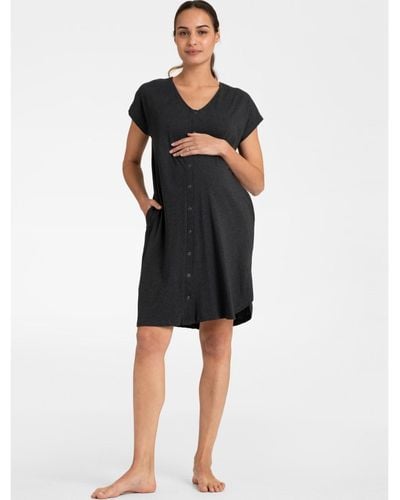 Seraphine Hospital Bag Maternity And Labor Gown - Black
