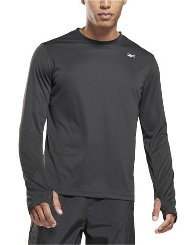 Reebok Classic Fit Long-sleeve Training Tech T-shirt - Gray