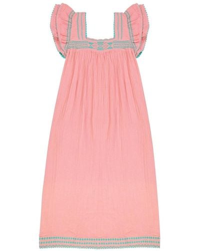 MER ST BARTH Maxi Sandrine Dress - Pink