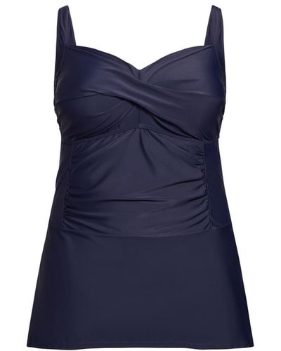 Avenue Plus Size Twist Skirt 1 Piece - Blue