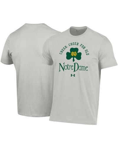 Under Armour Notre Dame Fighting Irish Cheer For Old T-shirt - Gray
