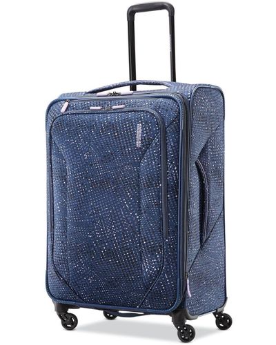 American Tourister Closeout! Tribute Dlx 24" Softside Check-in Spinner - Blue