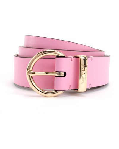 Kate Spade 28mm Engraved Logo Belt - Pink