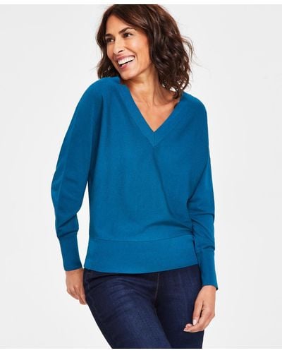 INC International Concepts V-neck Sweater - Blue