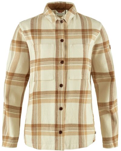 Fjallraven Singi Cotton Flannel Overshirt - Natural